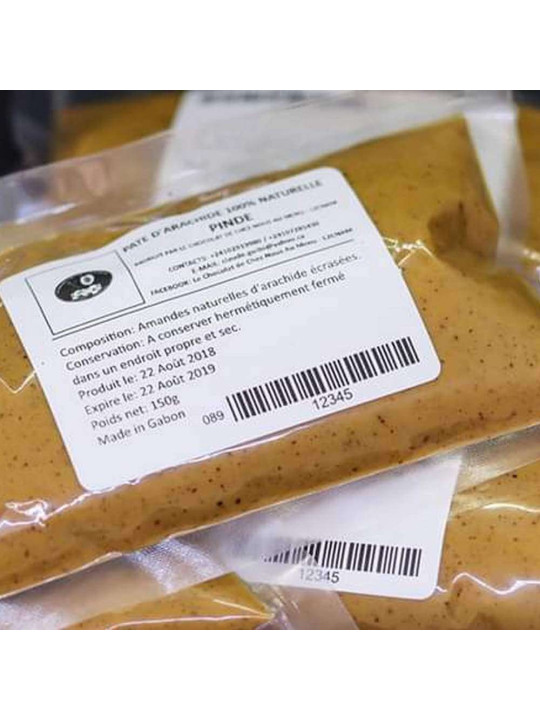 Pinde - L2CNAM - Toast/Peanut Paste - 100% Natural - 300 g - Tips - ARTIAF  LLC