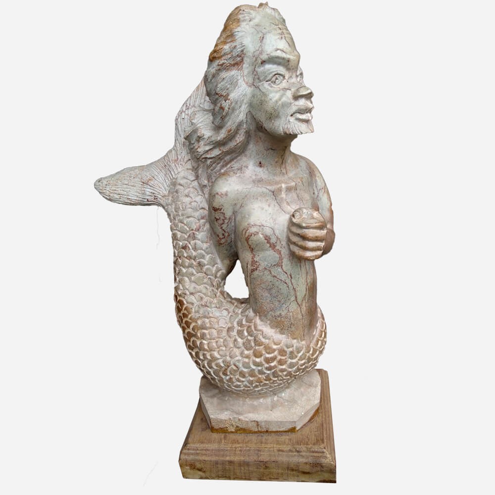 La Sirene De Fougamou Sculpture En Pierre 60 Cm De Hauteur La Sirene De Fougamou Sculpture En Pierre 60 Cm De Hauteur