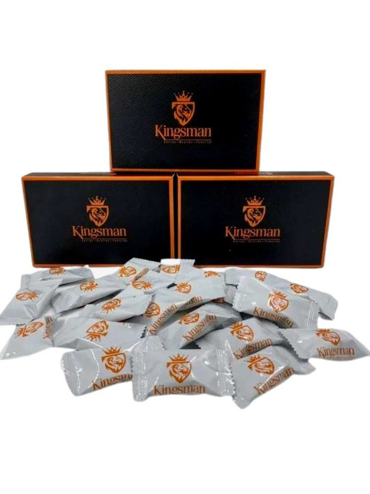 Bonbons Kingsman - Vitamax - Aphrodisiaque 100% Bio pour Homme - 12 sachets