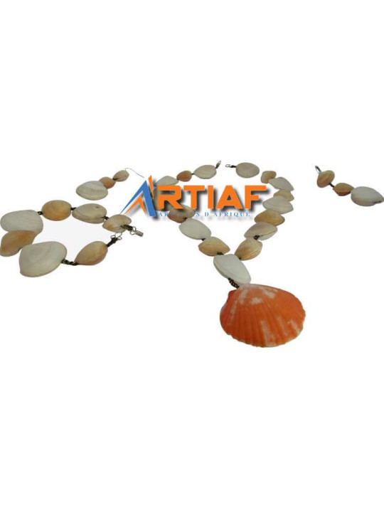 "Marie-Bijoux" - Talent de Mains - Shell Jewelry for Women - Earrings, Necklace and Bracelet - Accessories - ARTIAF  LLC