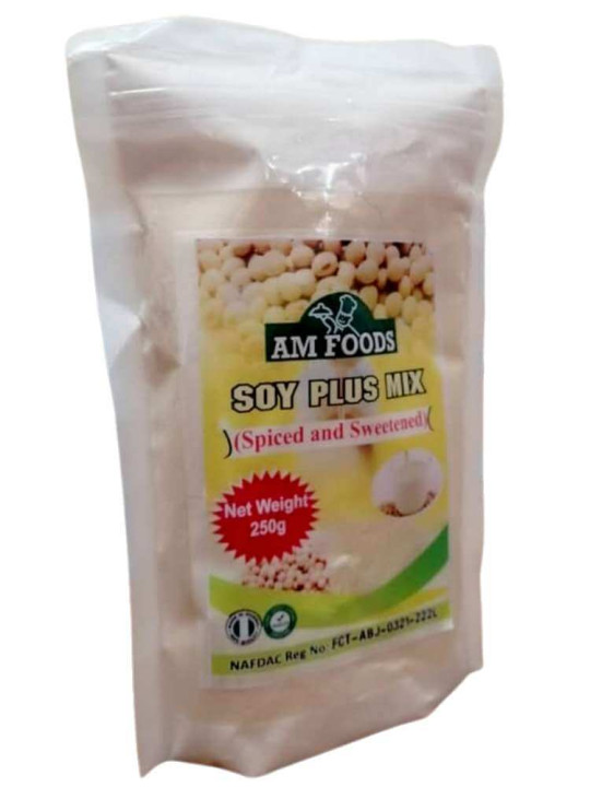 Farine de Soja - AM Foods - Aux Extraits d'Épices et de Sucre pour Régime Minceur - 250g - Astuces - ARTIAF  LLC