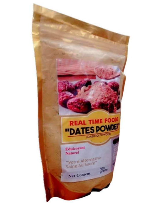 Poudre de Dattes - Real Time Foods - Édulcorant Naturel Pour sucrer vos Repas - 250g - Astuces - ARTIAF  LLC