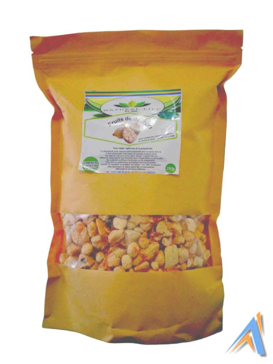 Baobab Fruits - Natural Life - Vegetable Seeds to Optimize Weight Management - 250 g - Tips - ARTIAF  LLC