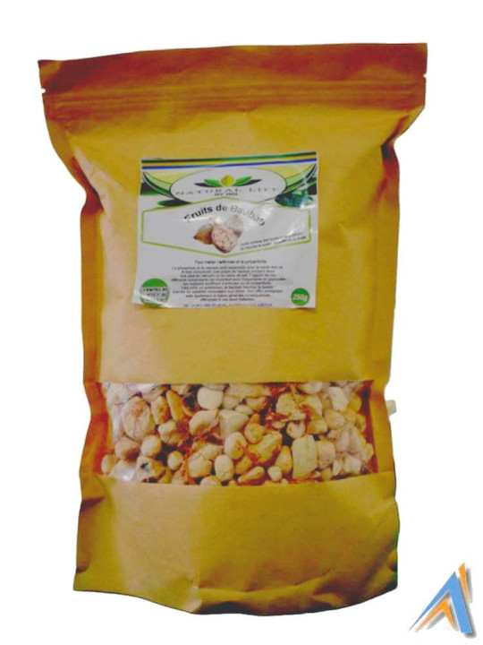 Fruits de Baobab - Natural Life - Graines Végétales pour Optimiser la Gestion du Poids - 250 g - Astuces - ARTIAF  LLC