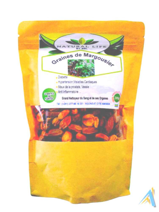 Graines de Margousier -  Natural Life - Fruits Secs Naturels pour Détoxification de l'Organisme - 250 g - Astuces - ARTIAF  LLC