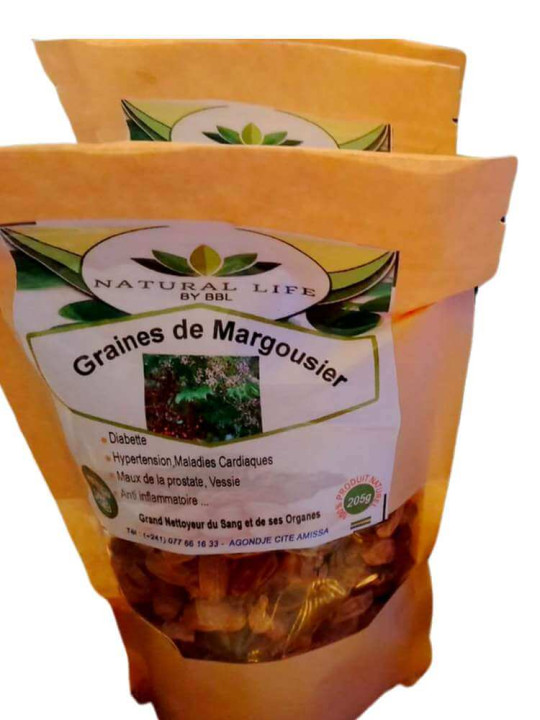 Neem Tree Seeds - Natural Life - Natural Dried Fruits for Body Detoxification - 250 g - Tips - ARTIAF  LLC