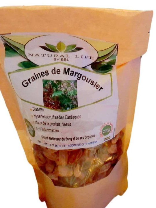 Graines de Margousier -  Natural Life - Fruits Secs Naturels pour Détoxification de l'Organisme - 250 g - Astuces - ARTIAF  LLC