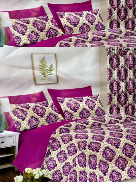 Draps Plats 3 Places 240 x 260 cm 100% Coton assortis Rideaux 150 x 240 cm -  - ARTIAF  LLC