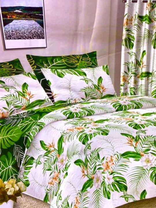 Draps Plats 3 Places 240 x 260 cm 100% Coton assortis Rideaux 150 x 240 cm -  - ARTIAF  LLC