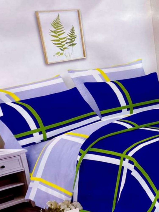 Flat Sheets 3 Seater 240 x 260 cm 100% Cotton Assorted Curtains 150 x 240 cm -  - ARTIAF  LLC