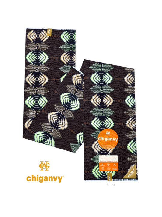 Chiganvy - Tissu 100%  coton de très bonne qualité - 6 yards - Chiganvy - ARTIAF  LLC
