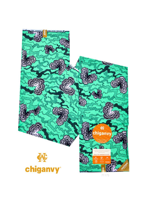 Chiganvy - Tissu 100%  coton de très bonne qualité - 6 yards - Chiganvy - ARTIAF  LLC