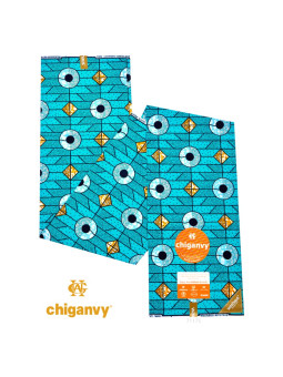 Tissu Chiganvy wax africain 100% coton – 6 yards – ARTIAF