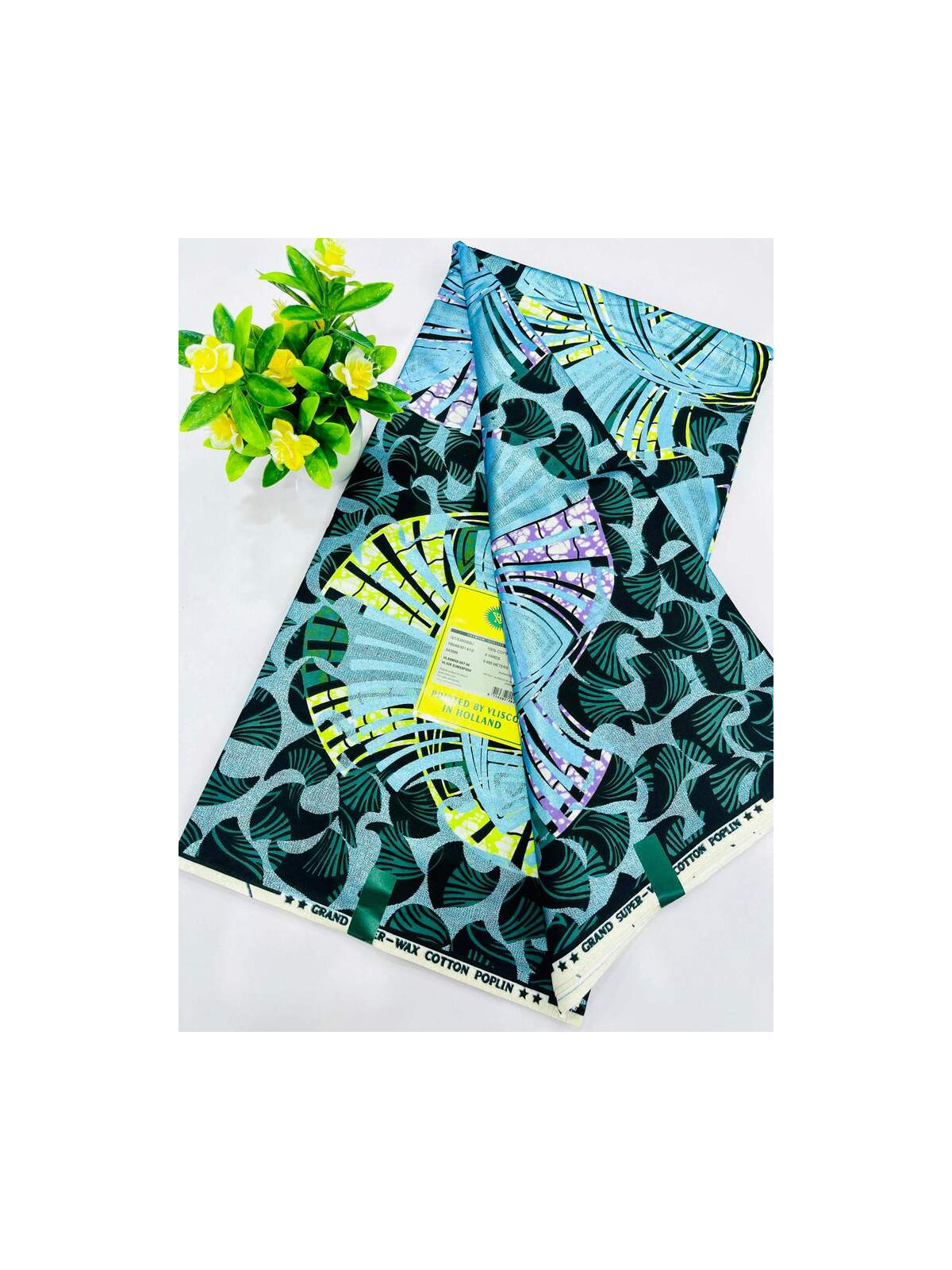 Pagne Vlisco Gold Wax Hollandais – tissu africain de luxe 100% coton