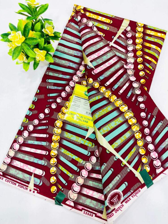 Pagne Wax Vlisco - Vlisco - Super Vlisco Gold Wax Hollandais - 6 Yards - Vlisco - ARTIAF  LLC
