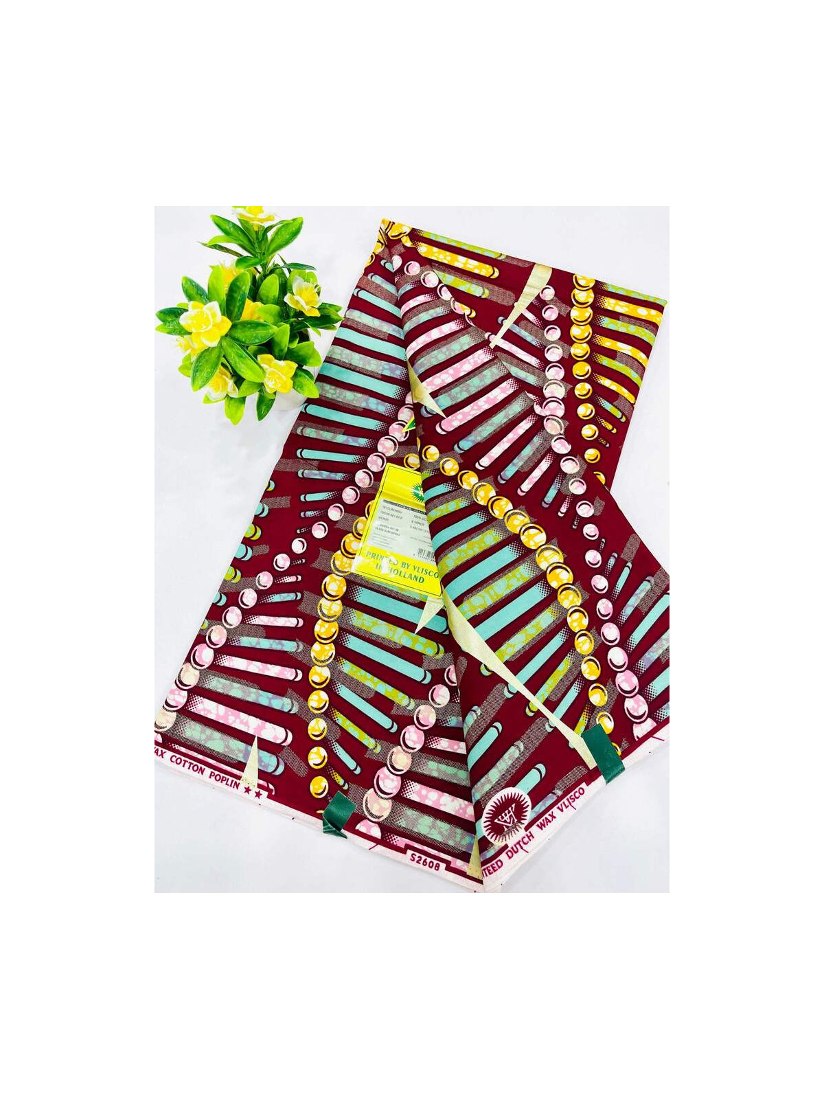 Pagne Vlisco Gold Wax Hollandais – tissu africain de luxe 100% coton