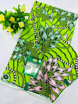 Pagne Vlisco Gold Wax Hollandais – tissu africain de luxe 100% coton