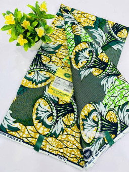 Pagne Vlisco Gold Wax Hollandais – tissu africain de luxe 100% coton
