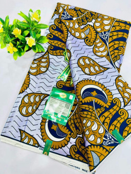 Pagne Vlisco Gold Wax Hollandais – tissu africain de luxe 100% coton