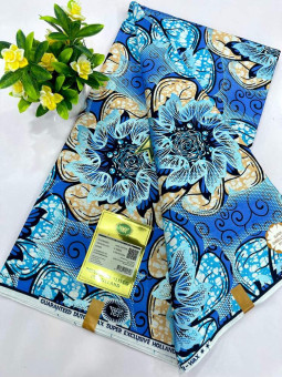 Pagne Vlisco Gold Wax Hollandais – tissu africain de luxe 100% coton