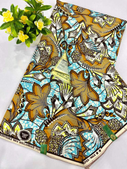 Pagne Vlisco Gold Wax Hollandais – tissu africain de luxe 100% coton