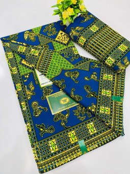 Pagne wax Chiganvy africain 100% coton premium – tissu wax 6 yards élégant