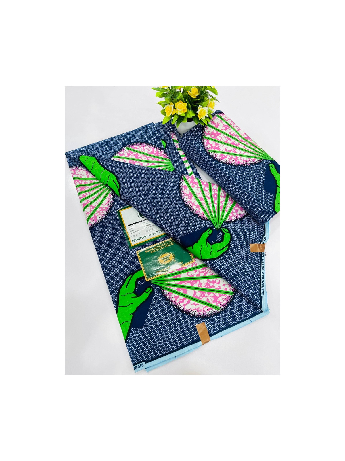 Pagne Vlisco Gold Wax Hollandais – tissu africain de luxe 100% coton