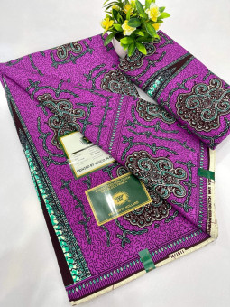 Pagne Vlisco Gold Wax Hollandais – tissu africain de luxe 100% coton