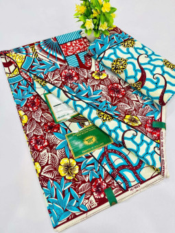Pagne Vlisco Gold Wax Hollandais – tissu africain de luxe 100% coton