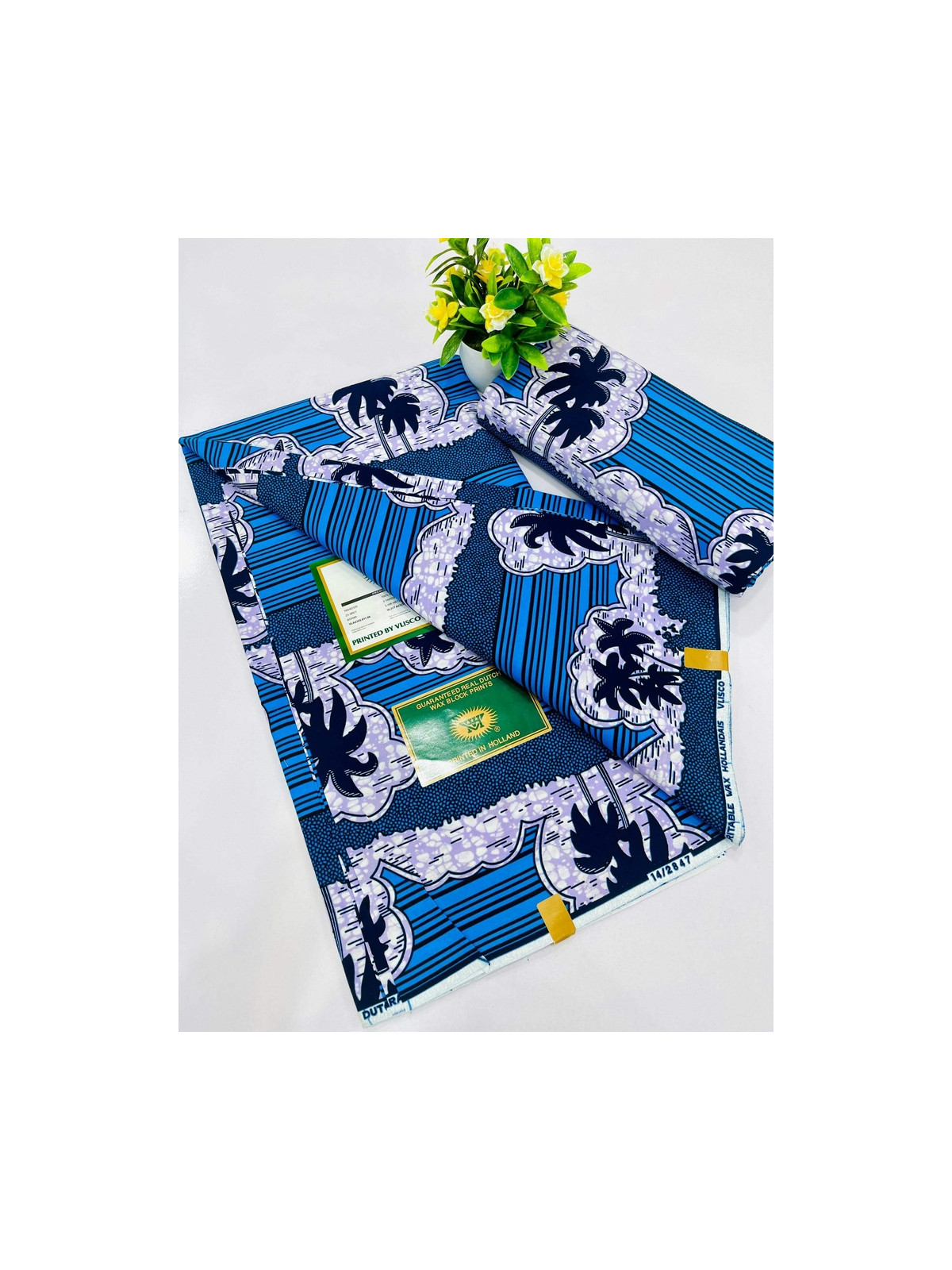 Pagne Vlisco Gold Wax Hollandais – tissu africain de luxe 100% coton