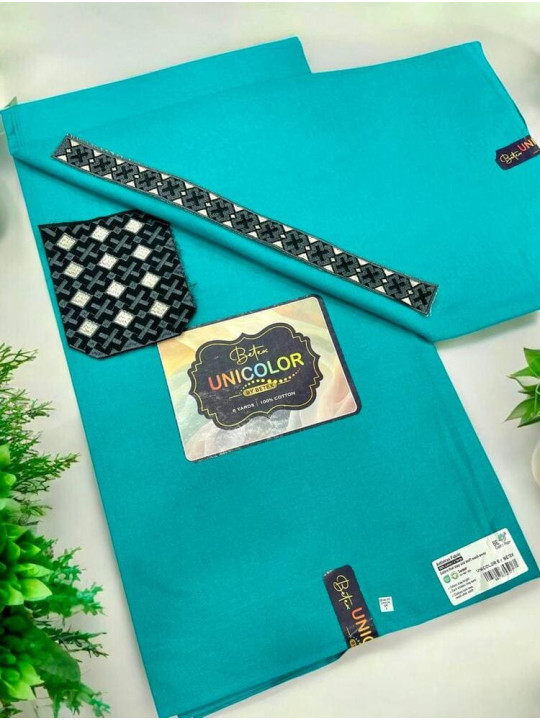 Pagne Wax Couleur Unie - Betex Unicolor - Vally Collection - Premium Fashion Wax avec Garniture - 6 Yards - Pagnes divers - ARTIAF  LLC