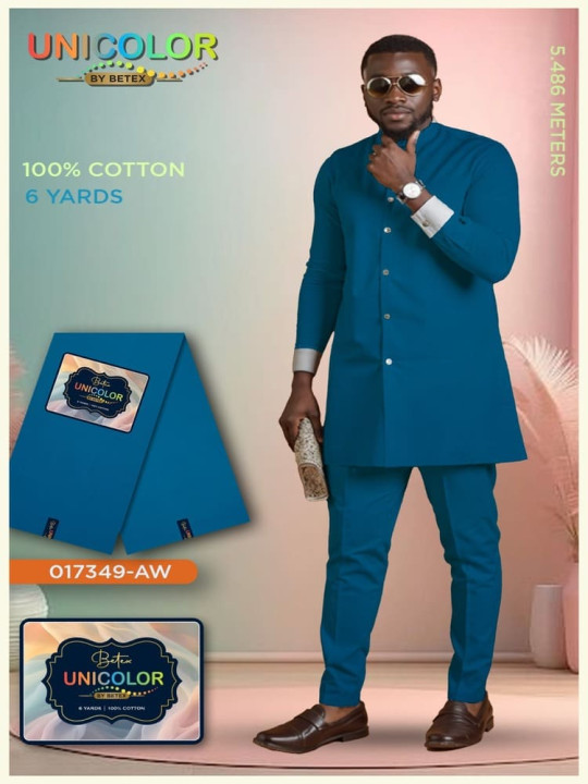Pagne Wax Couleur Unie - Betex Unicolor - Vally Collection - Premium Fashion Wax avec Garniture - 6 Yards - Pagnes divers - ARTIAF  LLC