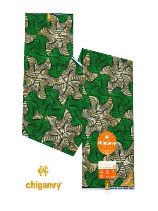 Pagne Wax d'Afrique - Chiganvy -Tissu Imprimé 100% Coton et Résistant - 6 Yards - Chiganvy - ARTIAF  LLC