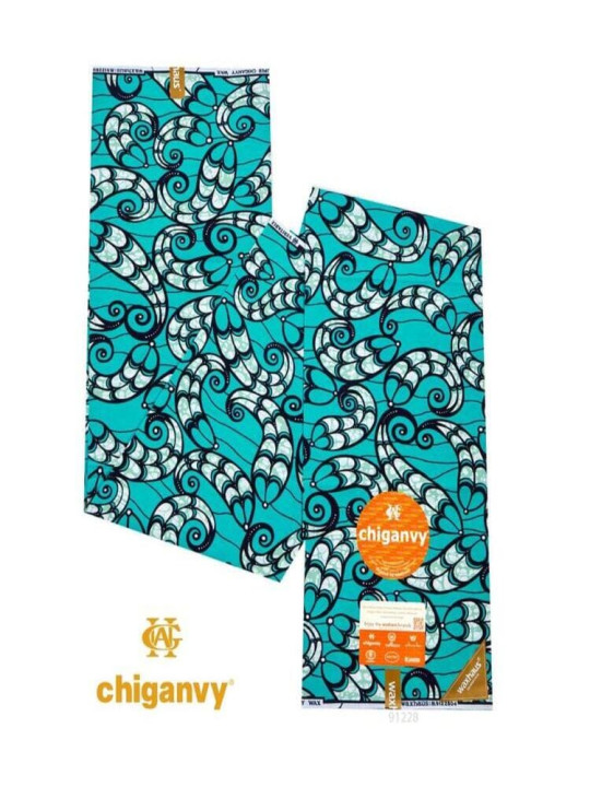 African Wax Loincloth - Chiganvy - 100% Cotton and Resistant Printed Fabric - 6 Yards - Chiganvy - ARTIAF  LLC