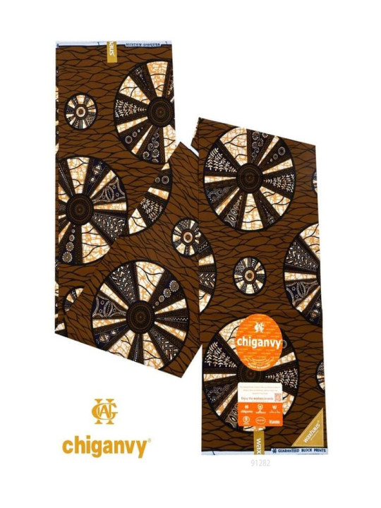 Pagne Wax d'Afrique - Chiganvy -Tissu Imprimé 100% Coton et Résistant - 6 Yards - Chiganvy - ARTIAF  LLC