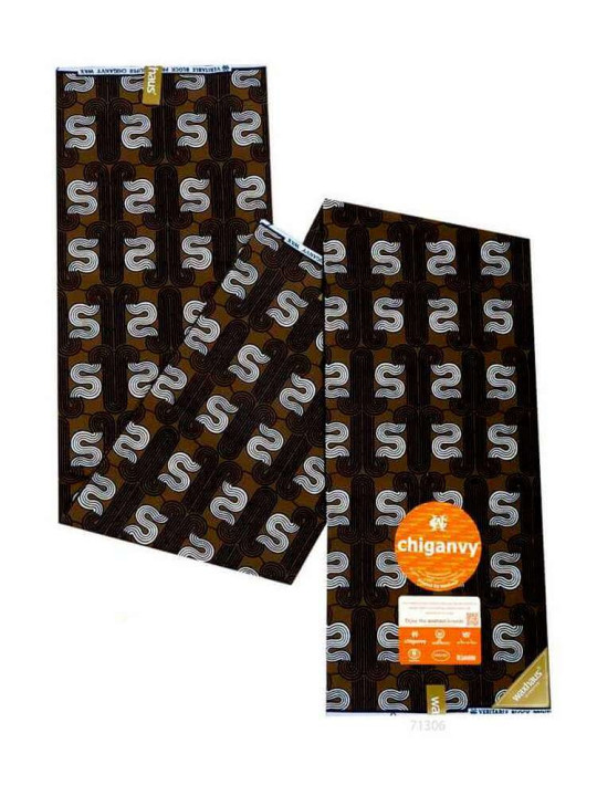 copy of African Wax Loincloth - Chiganvy - 100% Cotton and Resistant Printed Fabric - 6 Yards - Chiganvy - ARTIAF  LLC