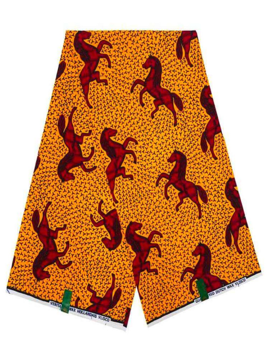 Joli Pagne Africain - Hitarget - 100% Wax Coton - Couleurs Jaune -  6 Yards - Pagnes divers - ARTIAF  LLC