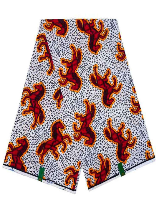copy of Pretty African Loincloth - Hitarget - 100% Wax Cotton - Yellow, Red and White Colors - 6 Yards - Miscellaneous loincloths - ARTIAF  LLC