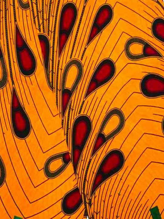 copy of Pretty African Loincloth - Hitarget - 100% Wax Cotton - Yellow, Red and White Colors - 6 Yards - Miscellaneous loincloths - ARTIAF  LLC