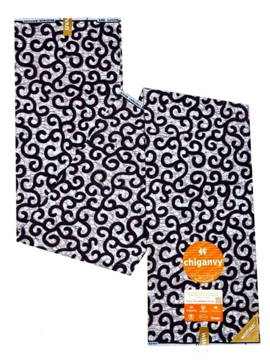 copy of African Wax Loincloth - Chiganvy - 100% Cotton and Resistant Printed Fabric - 6 Yards - Chiganvy - ARTIAF  LLC