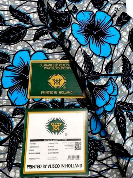 copy of Vlisco Hollandais Fabric - Vlisco - 100% Cotton Wax Hollandais Resistant - 6 Yards - Vlisco - ARTIAF  LLC