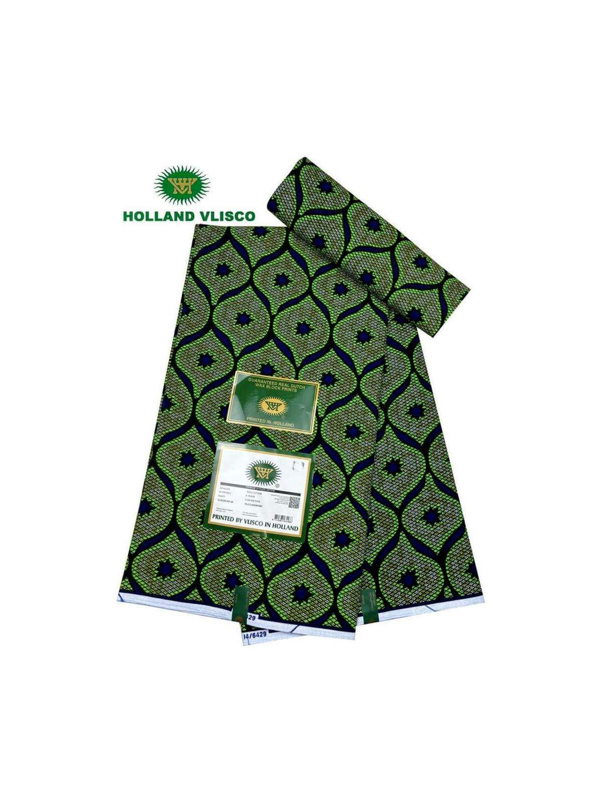 Pagne Vlisco Gold Wax Hollandais – tissu africain de luxe 100% coton