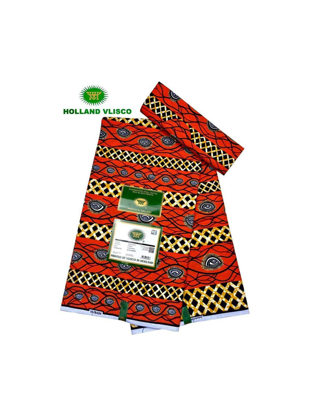Pagne Vlisco Gold Wax Hollandais – tissu africain de luxe 100% coton