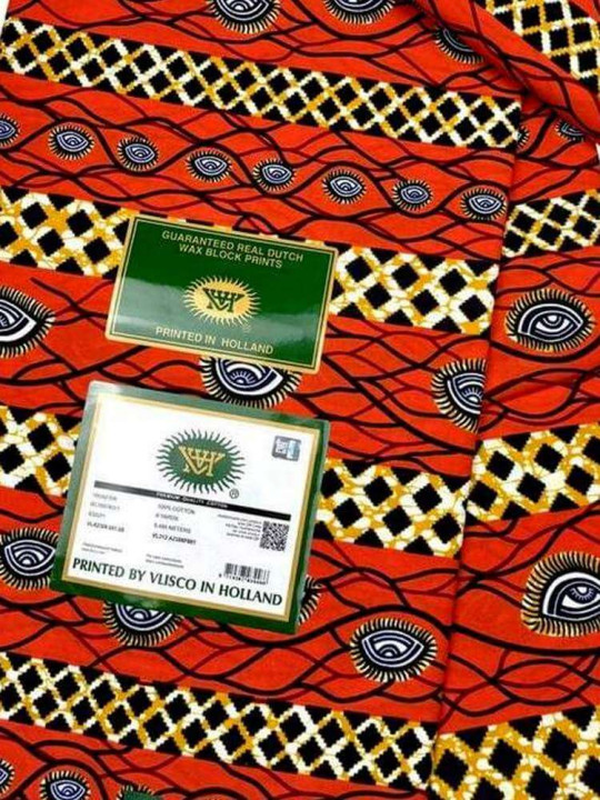 Tissu Vlisco Hollandais - Vlisco - Pagne Wax Hollandais de Qualité, Résistant & Eléguant, 100% Coton - 6 Yards - Vlisco - ARTIAF  LLC