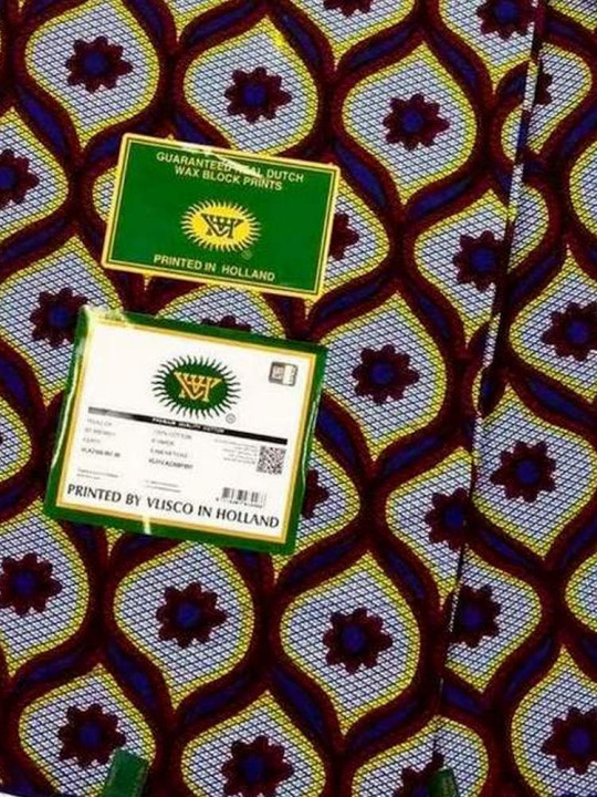 Tissu Vlisco Hollandais - Vlisco - Pagne Wax Hollandais de Qualité, Résistant & Eléguant, 100% Coton - 6 Yards - Vlisco - ARTIAF  LLC