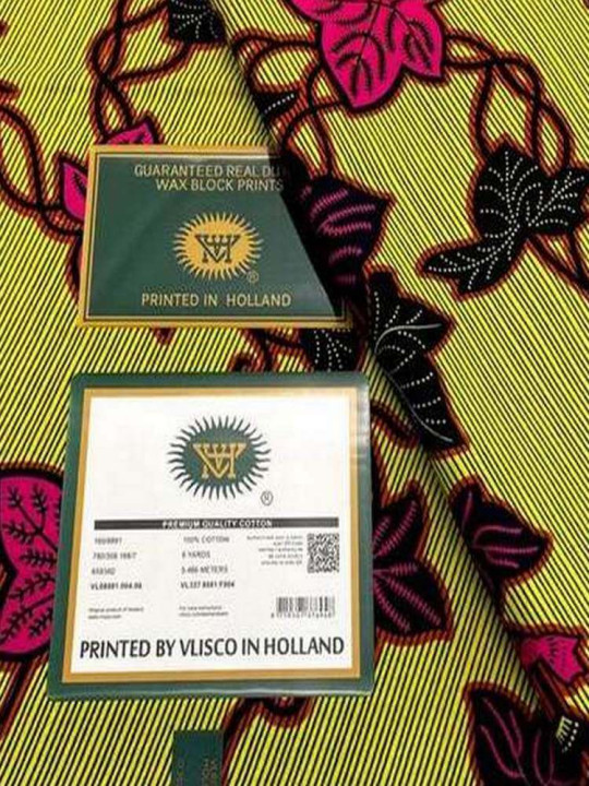 Tissu Vlisco Hollandais - Vlisco - Pagne Wax Hollandais de Qualité, Résistant & Eléguant, 100% Coton - 6 Yards - Vlisco - ARTIAF  LLC
