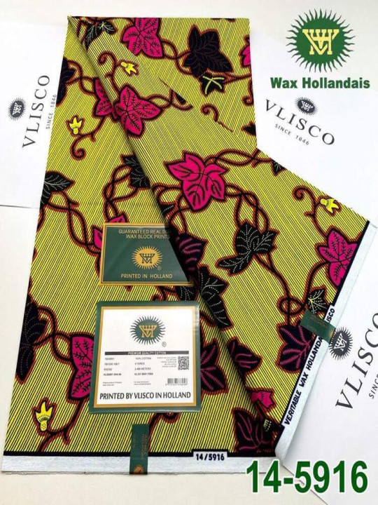copy of Vlisco Hollandais Fabric - Vlisco - 100% Cotton Wax Hollandais Resistant - 6 Yards - Vlisco - ARTIAF  LLC