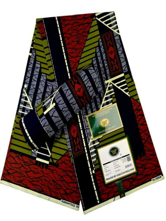 copy of Vlisco Hollandais Fabric - Vlisco - 100% Cotton Wax Hollandais Resistant - 6 Yards - Vlisco - ARTIAF  LLC