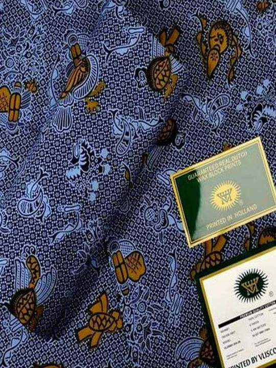 copy of Vlisco Hollandais Fabric - Vlisco - 100% Cotton Wax Hollandais Resistant - 6 Yards - Vlisco - ARTIAF  LLC