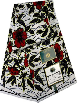 Pagne Vlisco Gold Wax Hollandais – tissu africain de luxe 100% coton - 750 x 1000 px
